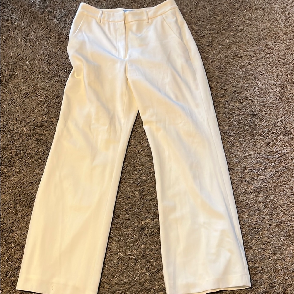 ANTONIO MELANI Cream Lightweight Trousers